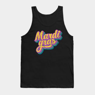 Mardi Gras Masquerade Costume Bead Parade Tank Top